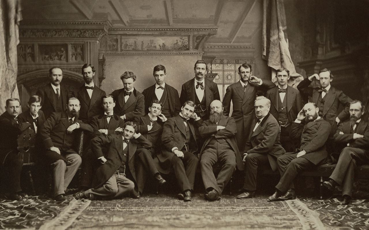 Eberhard Faber and the personnel in New York, 1877