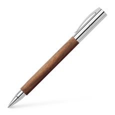 Faber-Castell - Ambition walnut wood rollerball, brown