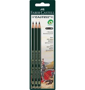Faber-Castell - Castell 9000 graphite pencil, HB, set of 3