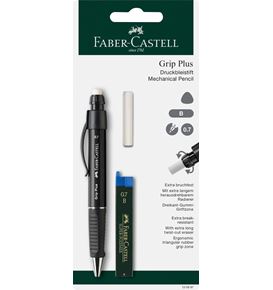 Faber-Castell - Grip Plus mechanical pencil, 0.7 mm, 3 pieces