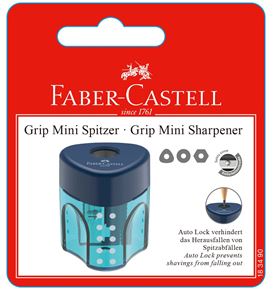 Faber-Castell - Grip sharpening box, set of 1, 3 trend colours, sorted