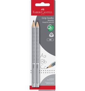Faber-Castell - Jumbo Grip graphite pencil, HB, 2 pieces