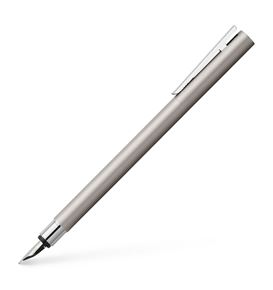 Faber-Castell - Neo Slim Stainless Steel fountain pen, EF, silver matt