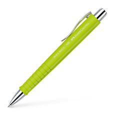 Faber-Castell - Poly Ball ballpoint pen, large-capacity refill XB blue, lime