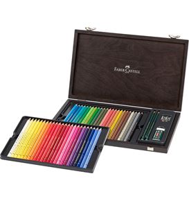 Faber-Castell - Polychromos colour pencil, wooden case of 48