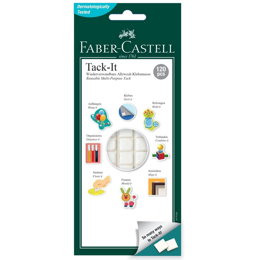 Faber-Castell - Tack-it adhesive, 75 g, white